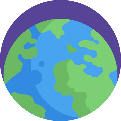 Tierra Detailed Flat Circular Flat icono