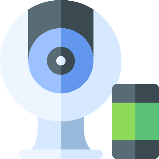 Webcam Basic Rounded Flat icon