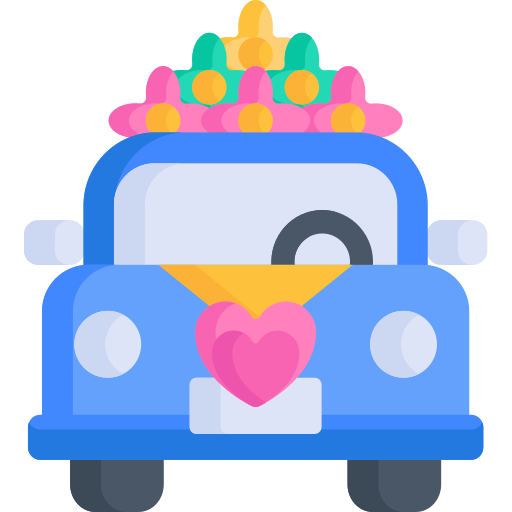 coche de boda Special Flat icono
