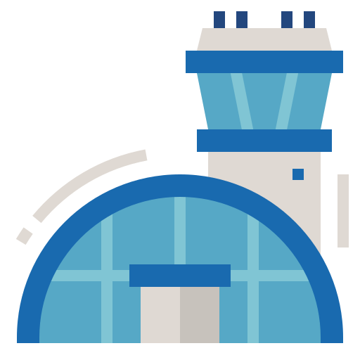 Control tower Nhor Phai Flat icon