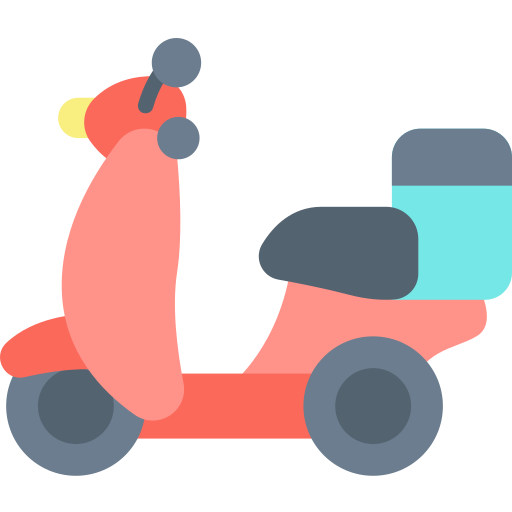 motociclo Kawaii Flat icona