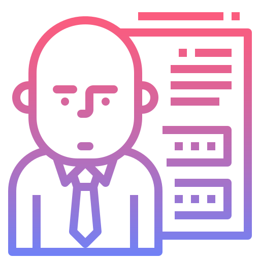 Human resources Nhor Phai Lineal Gradient icon