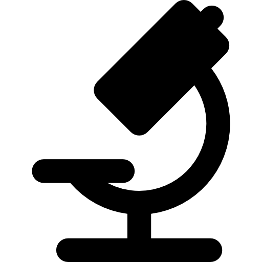 Микроскоп Basic Rounded Filled иконка