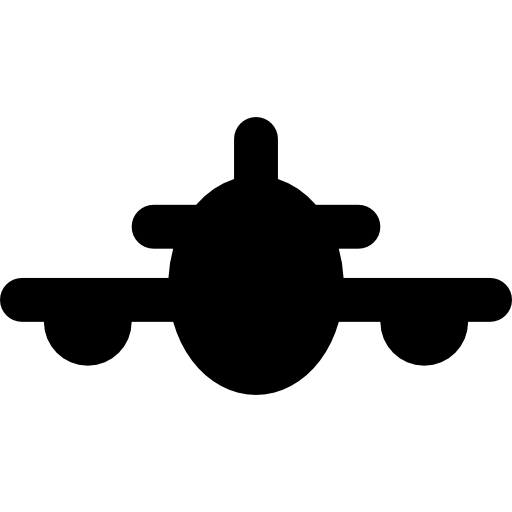 Airplane Basic Rounded Filled icon