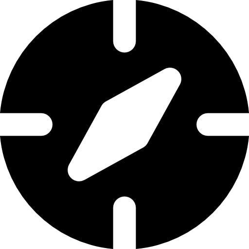 方位磁針 Basic Rounded Filled icon