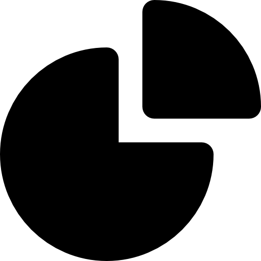 cirkeldiagram Basic Rounded Filled icoon
