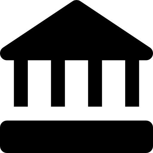 bank Basic Rounded Filled icon
