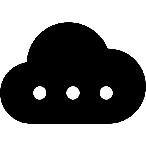 Cloud computing Basic Rounded Filled icon