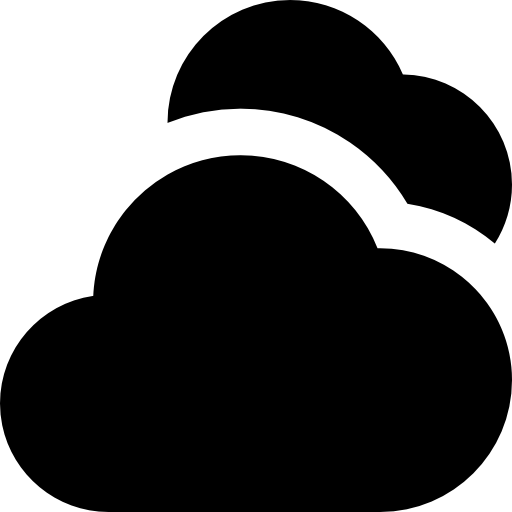 Cloudy Basic Rounded Filled icon