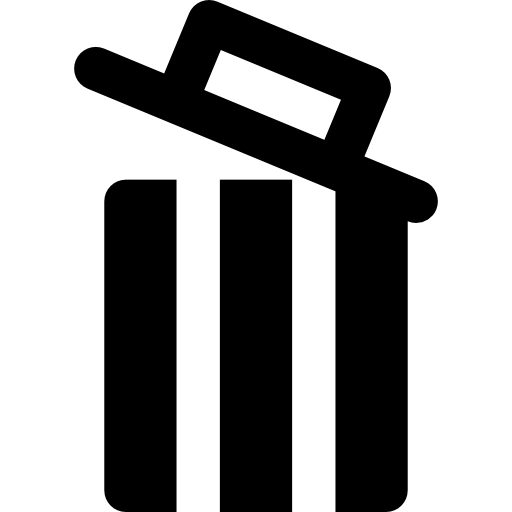 Garbage Basic Rounded Filled icon