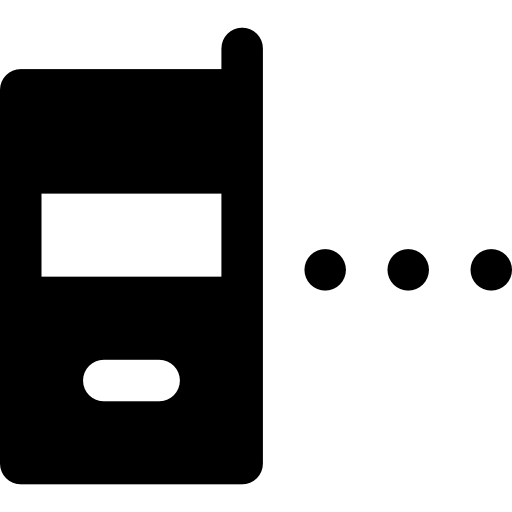 telefon komórkowy Basic Rounded Filled ikona