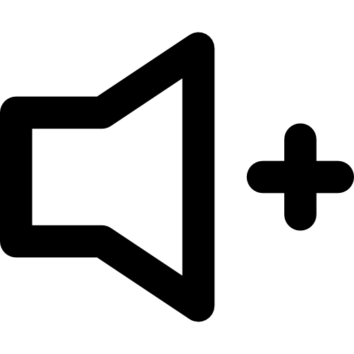 volumen Basic Rounded Lineal icono