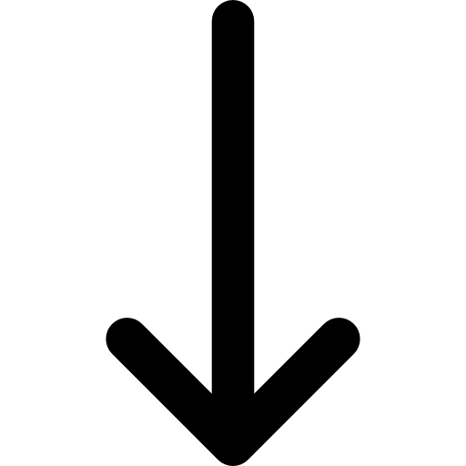 下矢印 Basic Rounded Filled icon