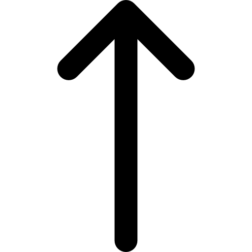 freccia su Basic Rounded Filled icona