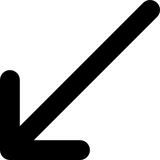 斜めの矢印 Basic Rounded Filled icon