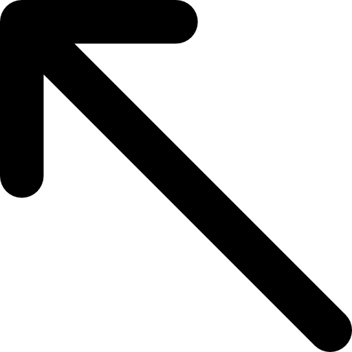 Diagonal arrow Basic Rounded Filled icon