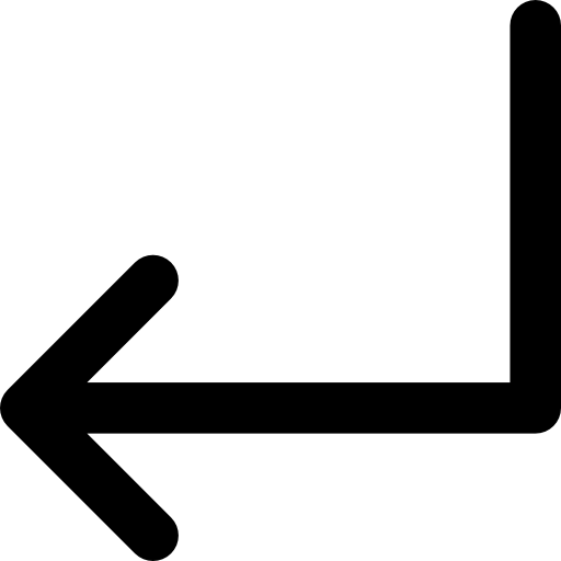 Turn left Basic Rounded Filled icon