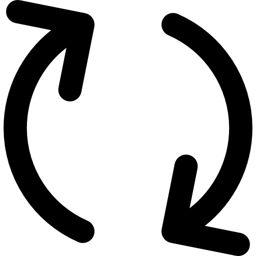 Exchange Basic Rounded Filled icon