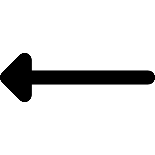 Left arrow Basic Rounded Filled icon