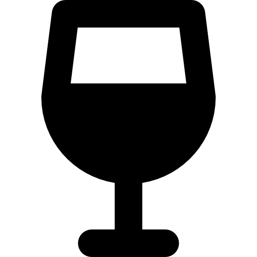 Wine glass Basic Rounded Filled icon