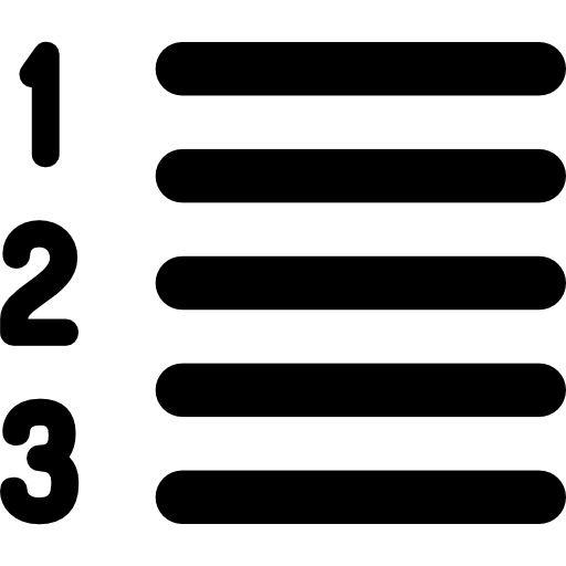lista Basic Rounded Lineal icono