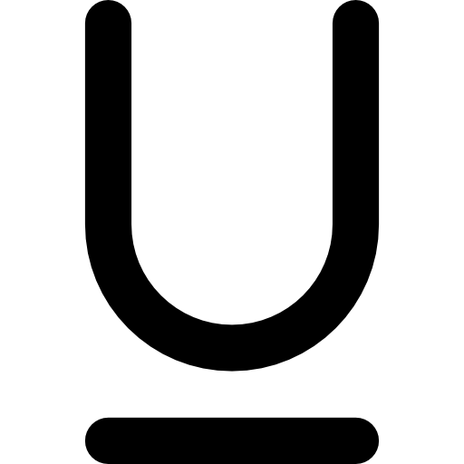 subrayar Basic Rounded Lineal icono