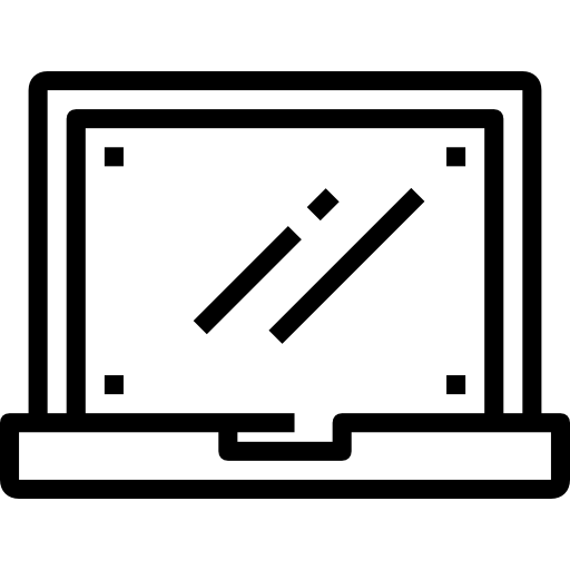 ordenador portátil Accurate Lineal icono