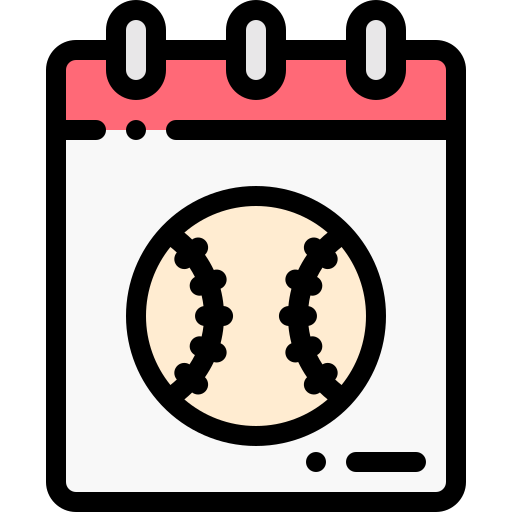 Beisbol Detailed Rounded Lineal color icono