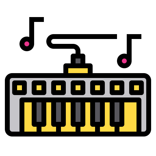 fortepian Phatplus Lineal Color ikona