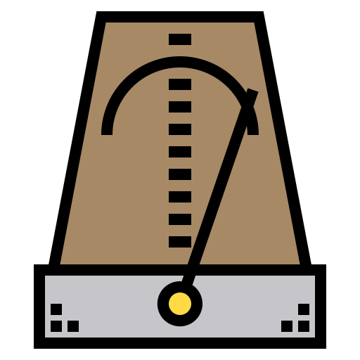 Metrónomo Phatplus Lineal Color icono