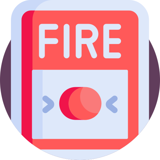 botón de fuego Detailed Flat Circular Flat icono