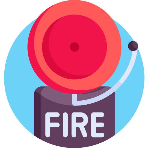 Fire alarm Detailed Flat Circular Flat icon