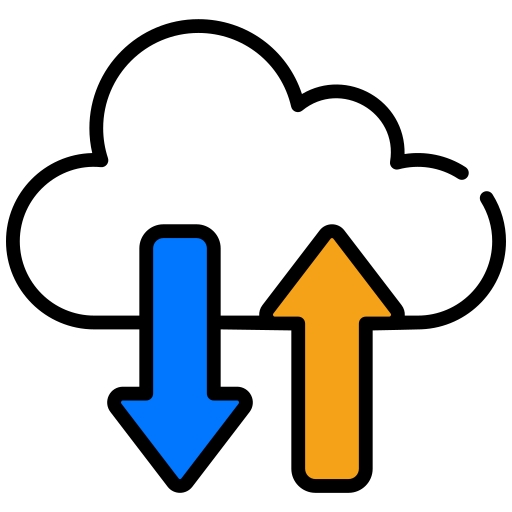 Cloud data Generic color lineal-color icon