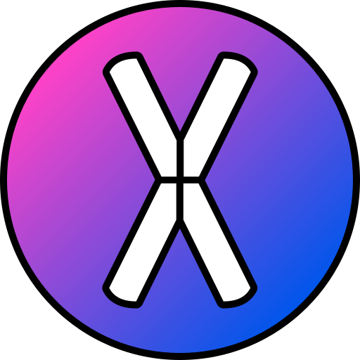 문자 x Generic gradient lineal-color icon