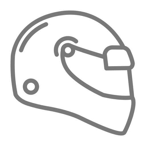 Racer helmet Generic outline icon
