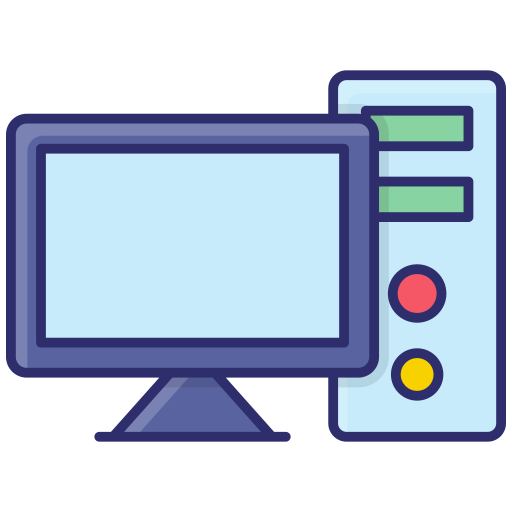 computadora Generic color lineal-color icono