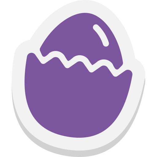 cáscara de huevo Generic color fill icono