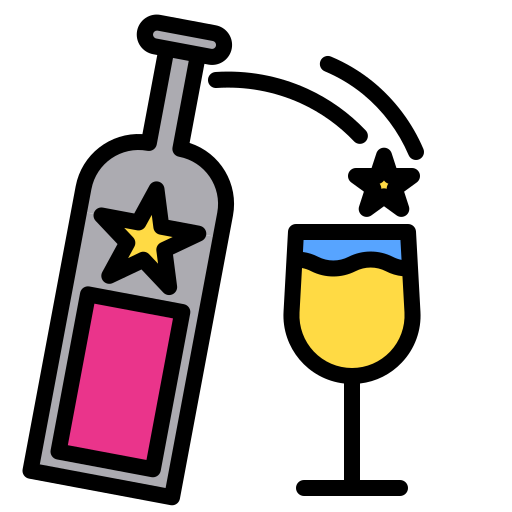 Vino Phatplus Lineal Color icono