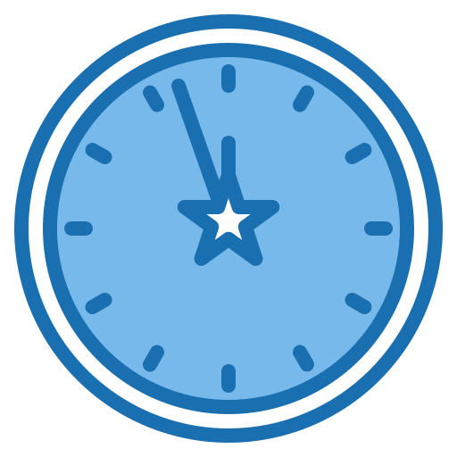 Clock Phatplus Blue icon