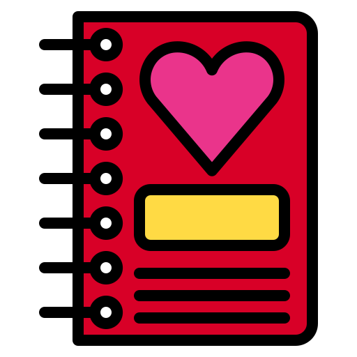 dagboek Phatplus Lineal Color icoon