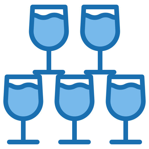bicchiere di champagne Phatplus Blue icona
