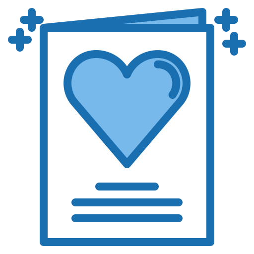 Wedding card Phatplus Blue icon