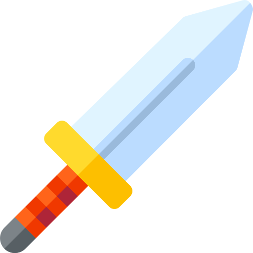 Espada Basic Rounded Flat icono