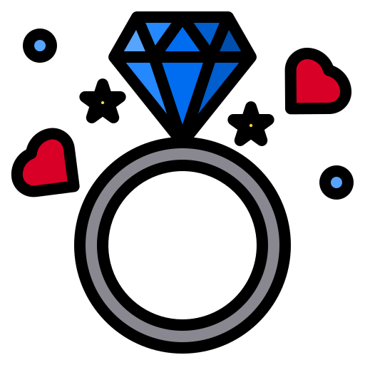 ダイアモンドの指輪 Phatplus Lineal Color icon