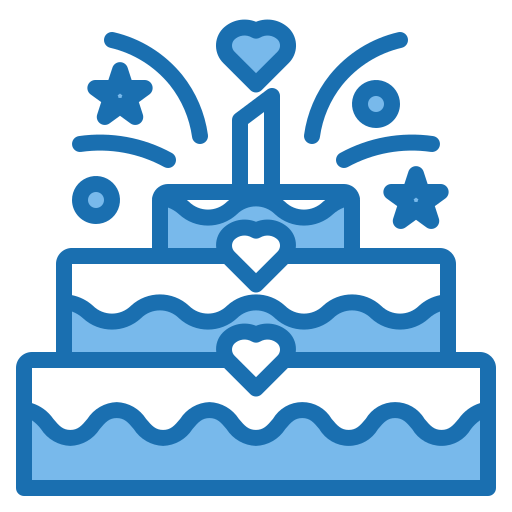 Wedding cake Phatplus Blue icon
