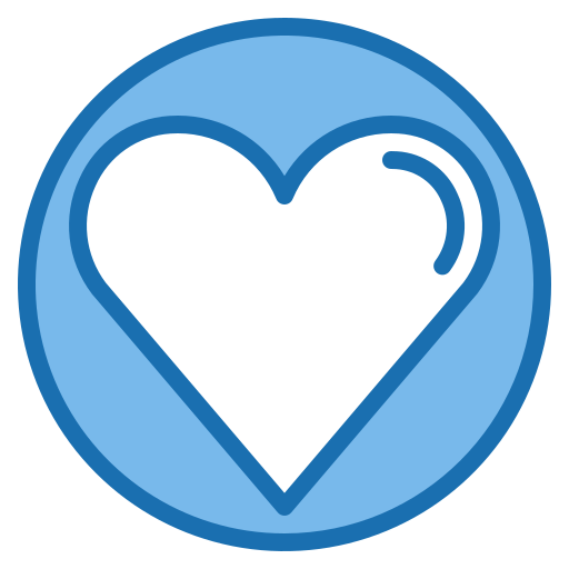 Heart Phatplus Blue icon