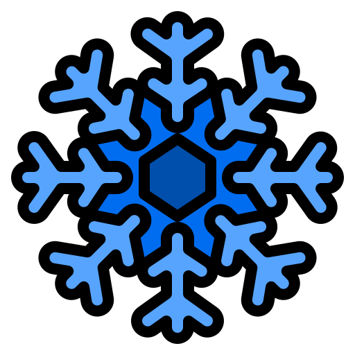 sneeuwvlok Phatplus Lineal Color icoon