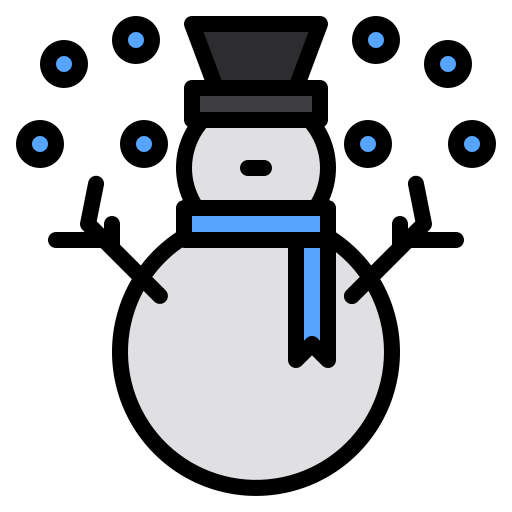 sneeuwman Phatplus Lineal Color icoon