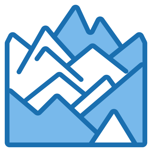 Montanha Phatplus Blue Ícone