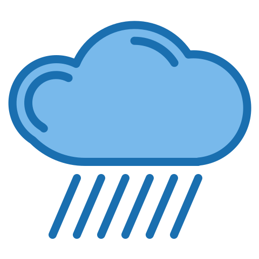 雨が降っている Phatplus Blue icon